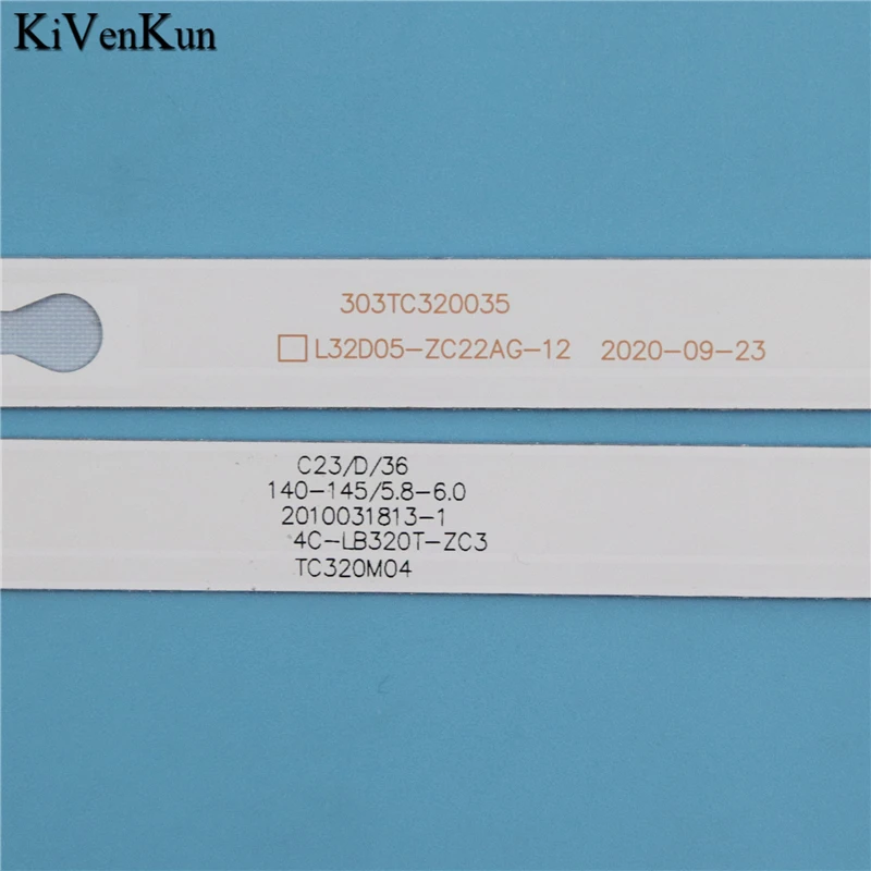 Imagem -03 - Jogo das Lâmpadas da Tevê Conduziu Tiras da Luz de Fundo para as Faixas Tc32fs500x das Barras do Diodo Emissor de Luz de Panasonic Tcl32d05-zc22ag24e Réguas 4c-lb320t-zchc Tc320m36 o