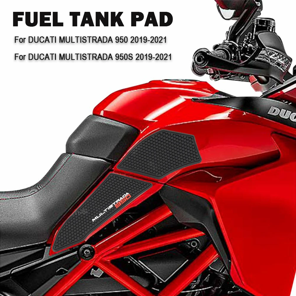 

For Ducati Multistrada 950 950S 2019-2021 Motorcycle Fuel Tank Pad Knee Anti Slip Stickers Fuel Tank Side Pad Waterproof Pad