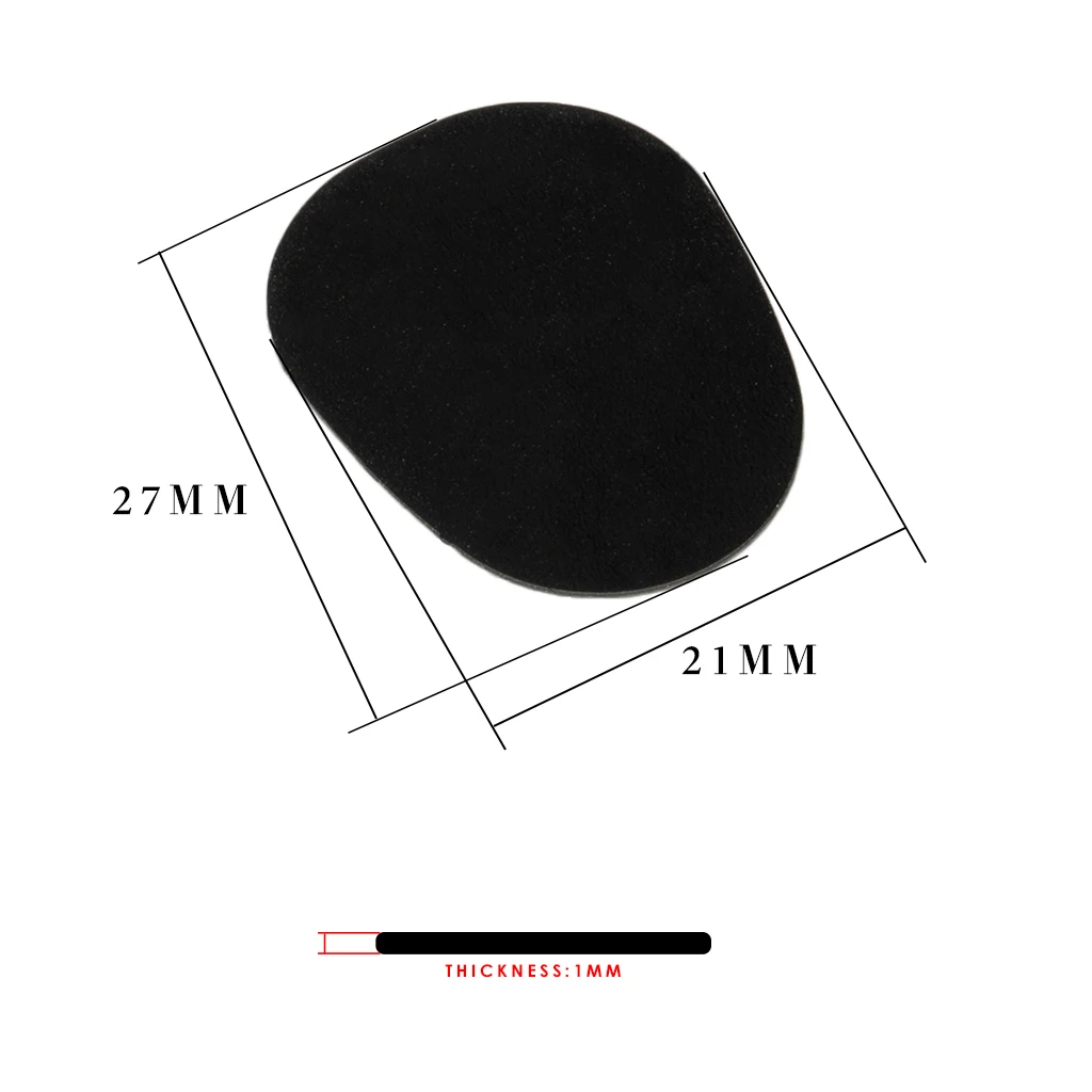 NAOMI 8pcs/1pack 1mm Thickness Saxophone Mouthpiece Pads Cushions Rubber Patches Perfect Protection For Your Sax MTP