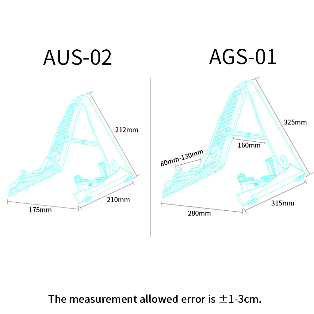 NAOMI Aroma stojak na gitarę składany stojak na gitarę czarny na elektryczny akustyczny stojak na gitarę typu AGS-01