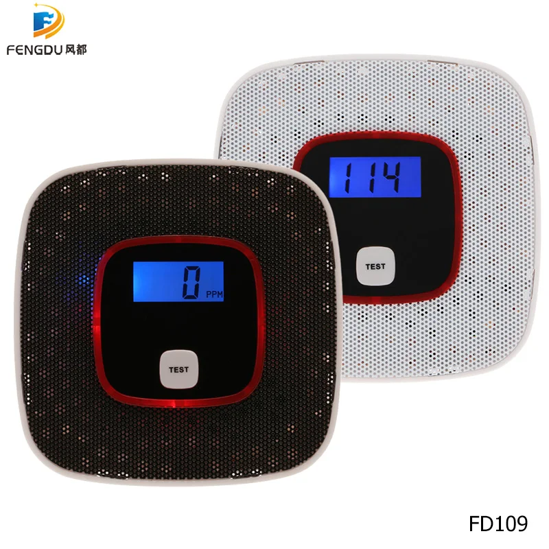 Lcd Co Koolmonoxide Gas Alarm Sensor Vergiftiging Rook Gas Tester Detector