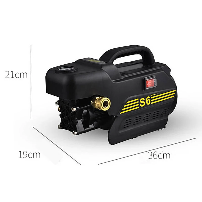 High-pressure car washer S6 household 220V brush car water pump car washer automatic portable cleaning water gun