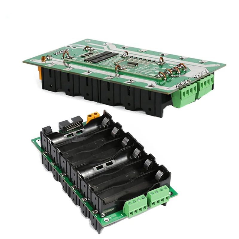 Obudowa na baterie 18650, pakiet baterii 24V, obwody balansujące Li-ion, BMS 6S, płytka PCB DIY, obudowa baterii litowej do ebike'a, samochodu elektrycznego.
