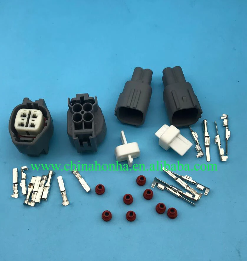 2 pcs 4 Pin 6189-0629/90980-11028 6188-0517/90980-11027 Auto Connector For 1JZ-GTE 2JZ-GTE O2 Sensor Bulkhead Connector