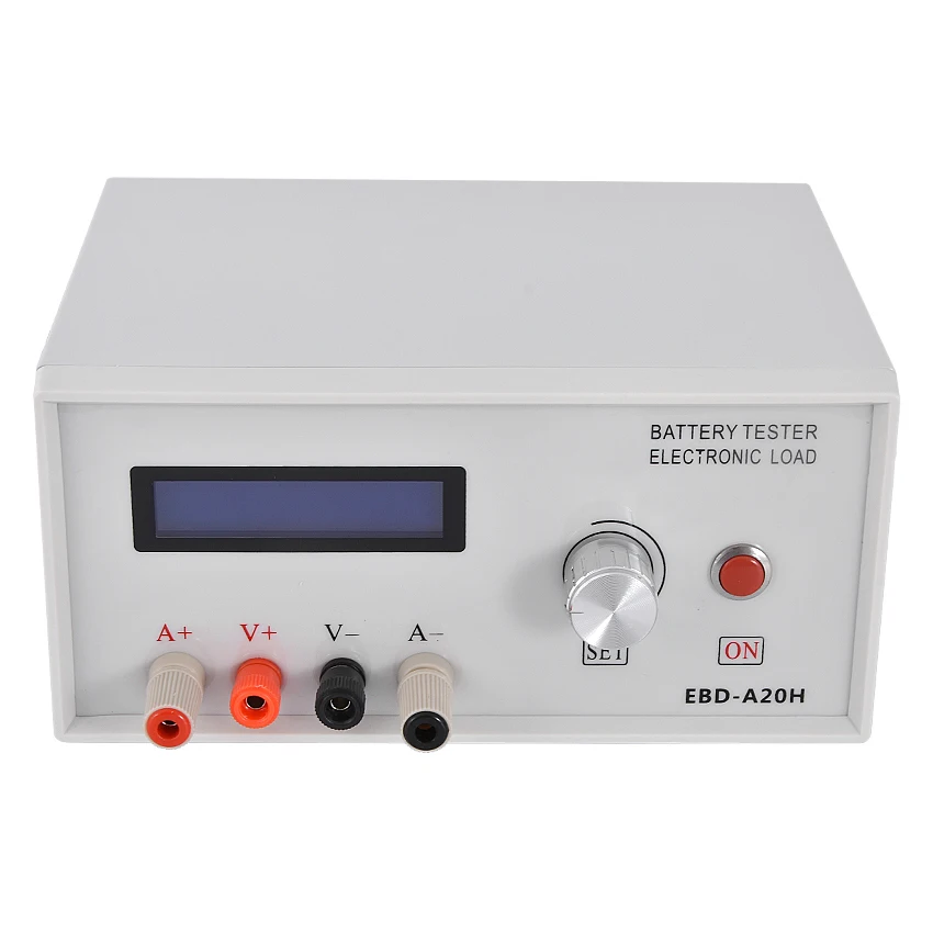 Imagem -03 - Electronic Load Battery Capacidade Tester Power Supply Test Model Power Battery Descarga Testing Medidor Instrumento 200w Ebd-a20h