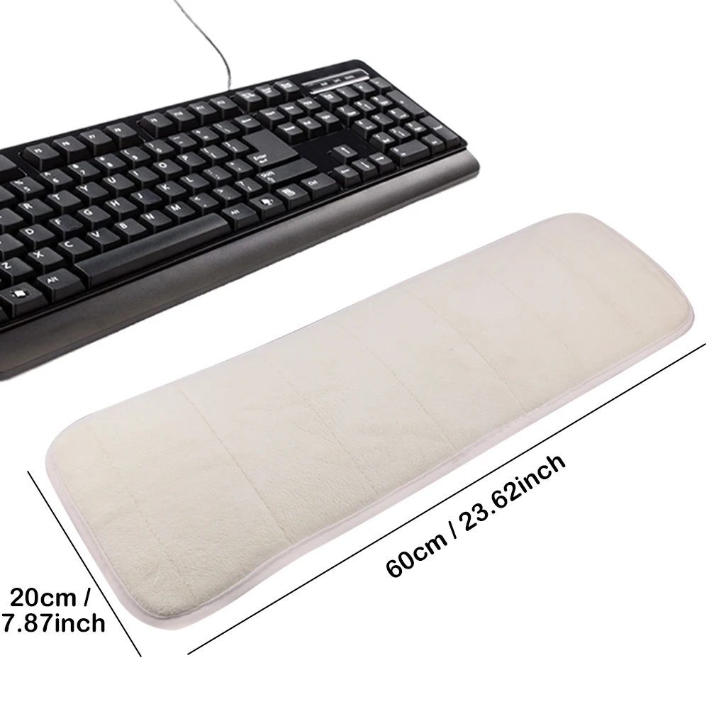 Elisona Ultra Memory Cotton Keyboard Pad Soft Sweat-absorbent Anti-slip Computer Wrist Elbow Mat Gift for Office Table Desktop