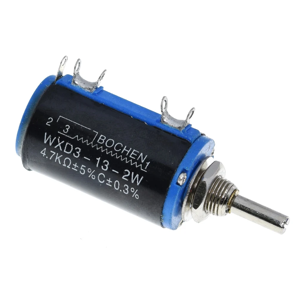 TZT 1/3PCS WXD3-13-2W 100 200 220 470 680 R Ohm 1K 2,2K 3,3K 4,7K 5,6K 6,8K 10K 22K 33K 47K 100K Ohm Drahtpotentiometer – Detail 8