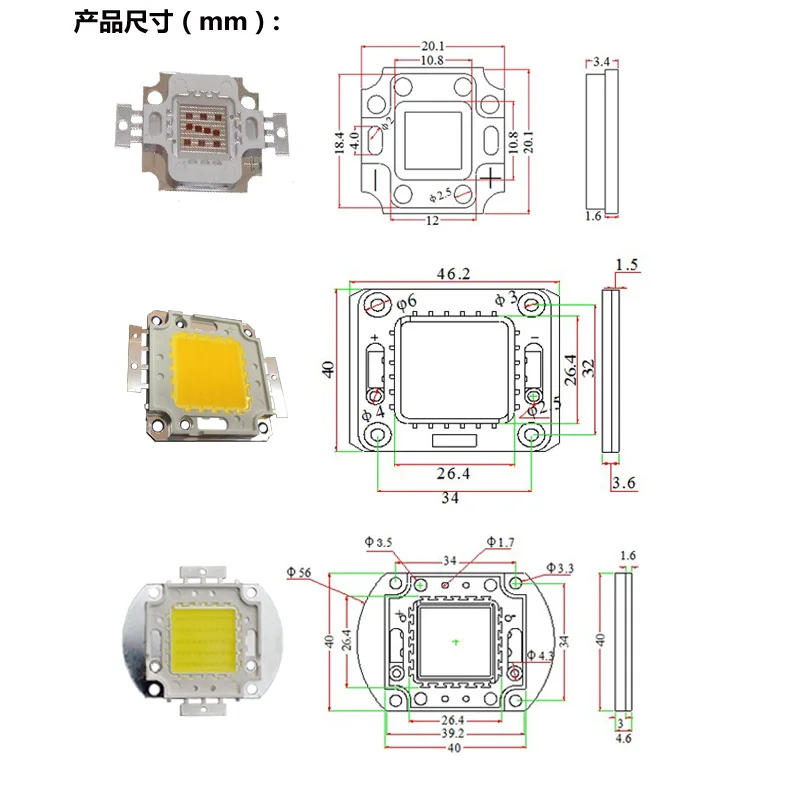 LED Chip 100W SMD COB Light Blue 450-460nm DC 30-34V for Emitter Components Diode 100 W Bulb Lamp Beads DIY Lighting