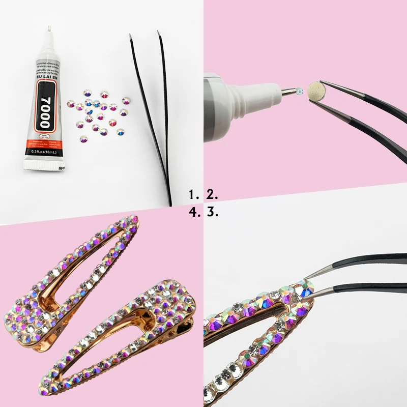 QIAO SS6-SS30 Fluorescence Non Hotfix Rhinestones Crystals Flatback For Nails DIY Beads Rhinestone Nails Decorations Accessories