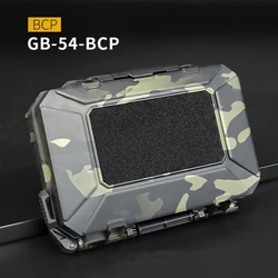 Wosport Protective Case with DIY Foam, 14.5*19.5*5.5cm, Tactical Gear Case Waterproof Hardshell with Molle Belt Shockproof Box