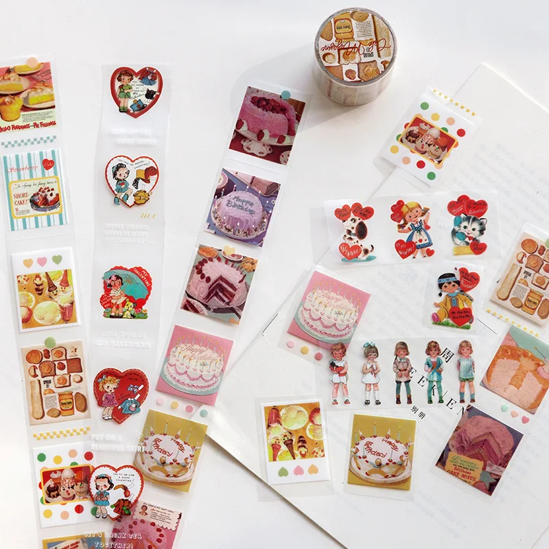 1pcs/1lot 마스킹 테이프 천사 요정 애완 동물 장식 접착제 Scrapbooking DIY 종이 일본어 스티커 3m