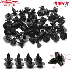 10/25/50 Stuks Auto Bumper Fastener 8 Mm Gat Auto Fastener Clip Klinknagel Retainer Push Motorkap auto Portierbekleding Clip Voor Nissan