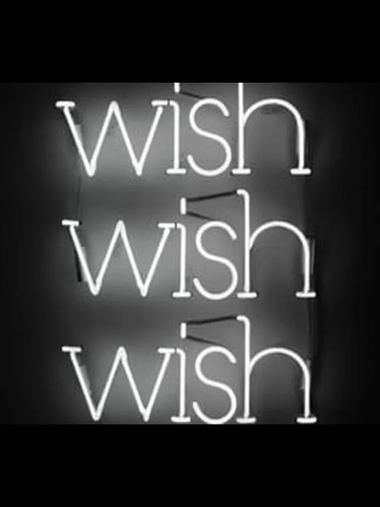 Neon Sign For WISH WISH Glass Tubes Lamp Beer Home Lamp HOPE great restaurant light advertise DESIGN Handmade light Wall Decor
