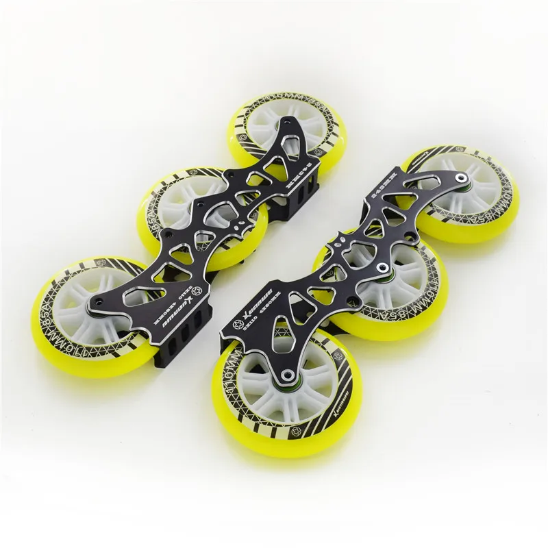 3 wheels 110mm 4 wheels 80mm 243mm inline skates frame M7 alloy roller patines skating base 3X110mm 4X80mm super light