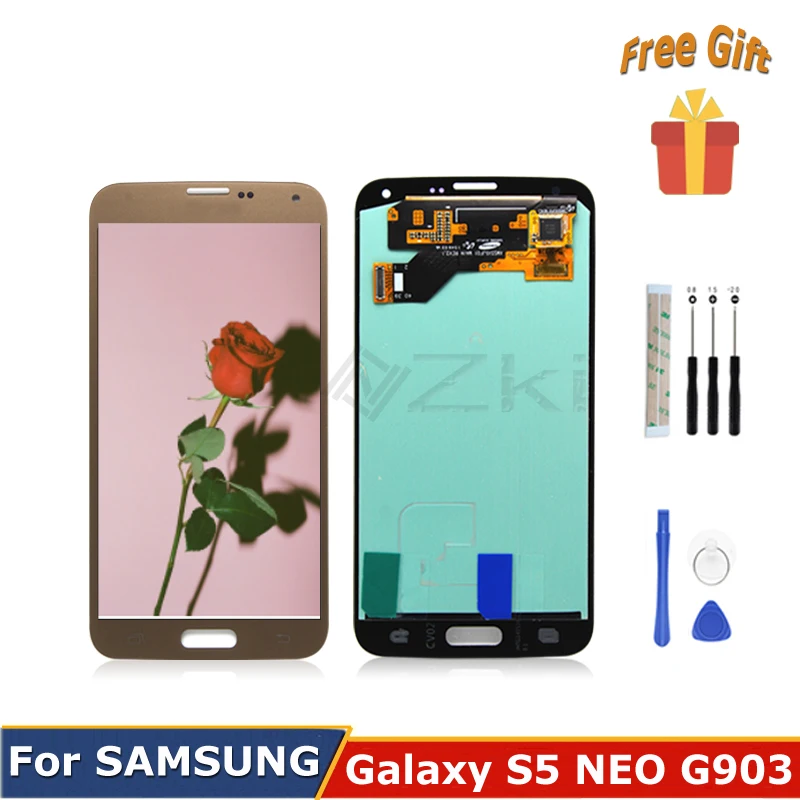 5.1 Tested For SAMSUNG Galaxy S5 NEO LCD Display Full Touch Screen G903 G903f Panel Glass Assembly Replacment Repair Spare Parts