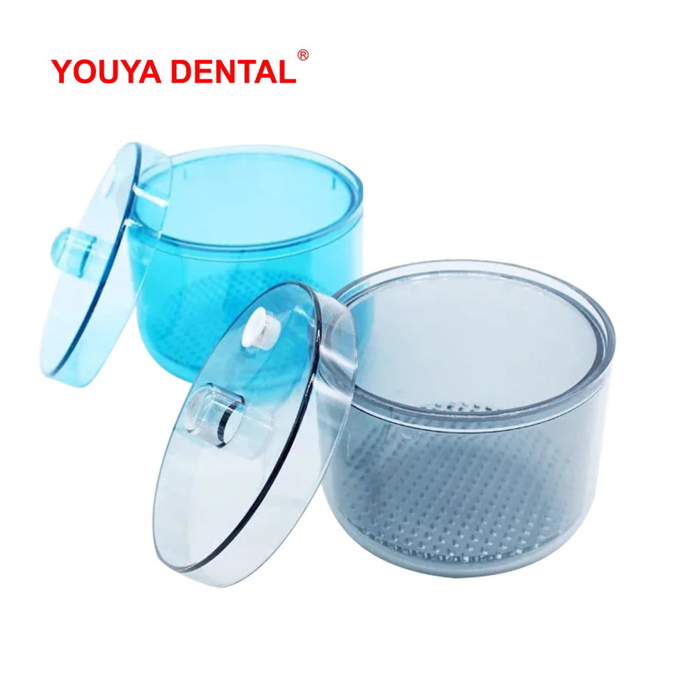 Dental Burs Sterilizing Box Dentist Heat-Resistant Disinfection Box Burs Cleaning Immersion Case Dental Storage Supplies Tools