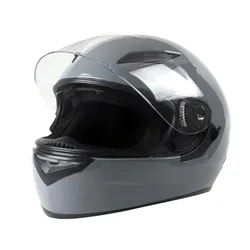 Cement Grey Full Face Motorcycle Helmet Dark Lens Motorbike Helmet Visors Dirt Bike Helmets S M L XL For Man Women