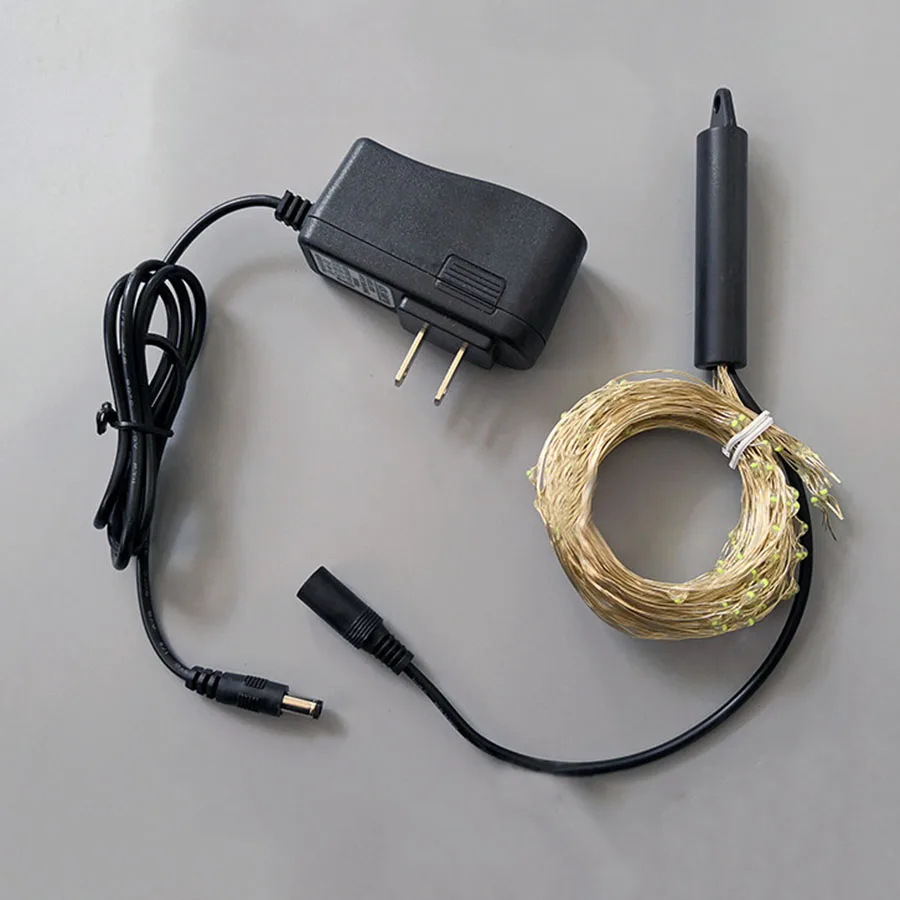 Thrisdar 200/600 LED Vines light Copper Wire Branch Light Plug-In Christmas Fairy String Light DIY Wedding Party Garland Light