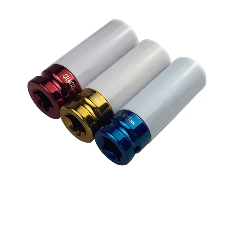 Manchon de Protection des pneus pneumatiques, 17/19/21mm, manchon vapeur coloré, réparation automobile, matériel + étui 3 pièces/ensemble