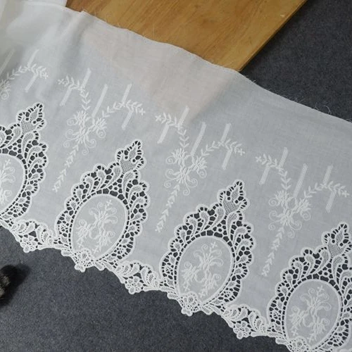 Wide high-grade cotton embroidery flowers lace vintage lace clothing shawl stitching skirt curtain accessories