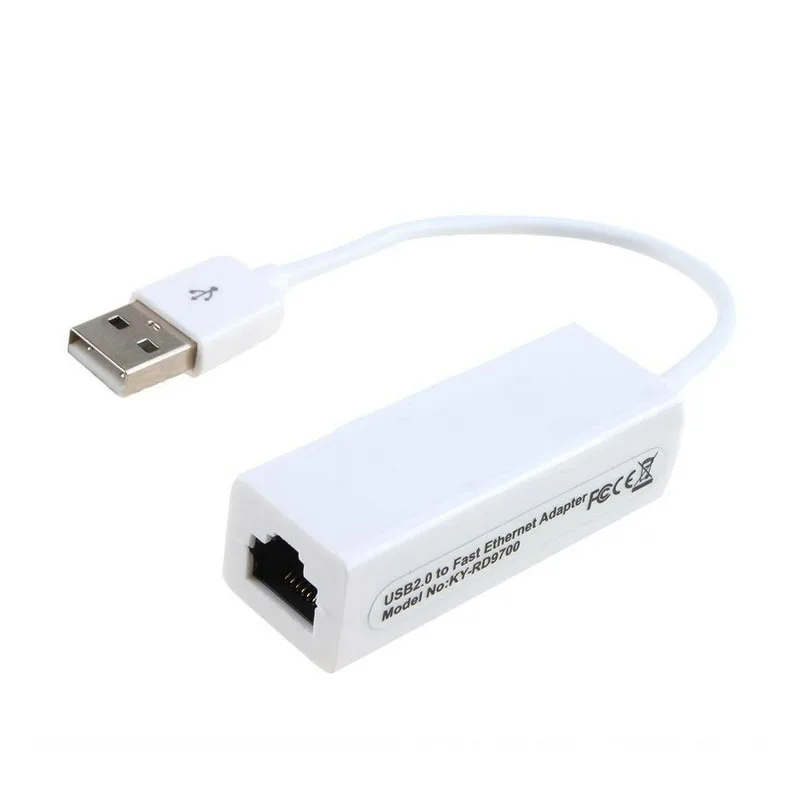 

USB 2.0 to RJ45 Ethernet Adapter Lan Networks 10/100 Mbps for Macbook Win7 NK-Shopping