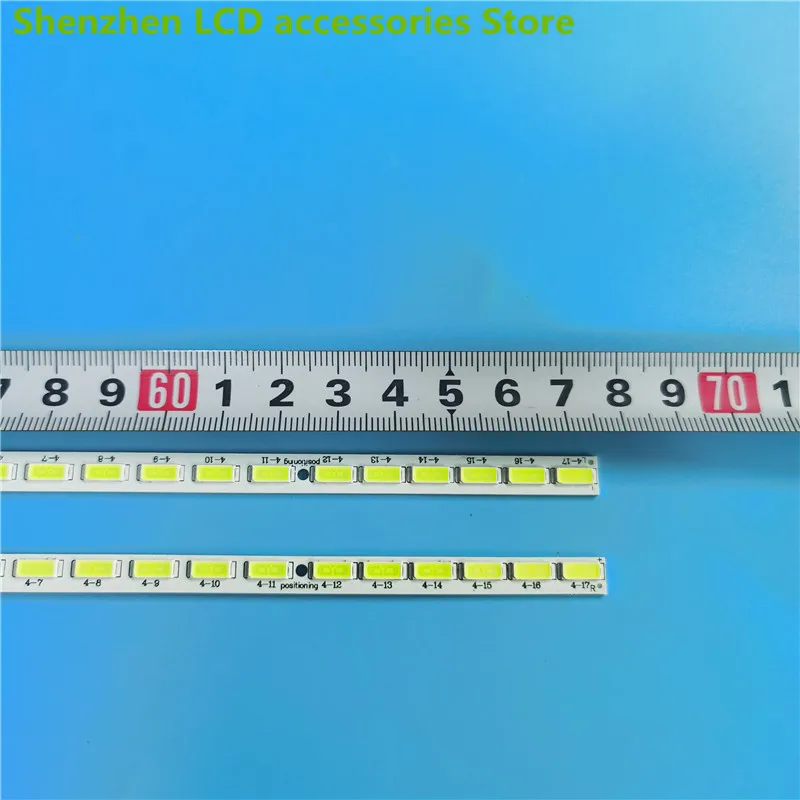 Светодиодная лента для подсветки Sharp, 60-дюймовая фотовспышка, 640A, 550A, 750A, 545A, NX255A, 67,6 см, 68 светодиодов, 6 в, 100%