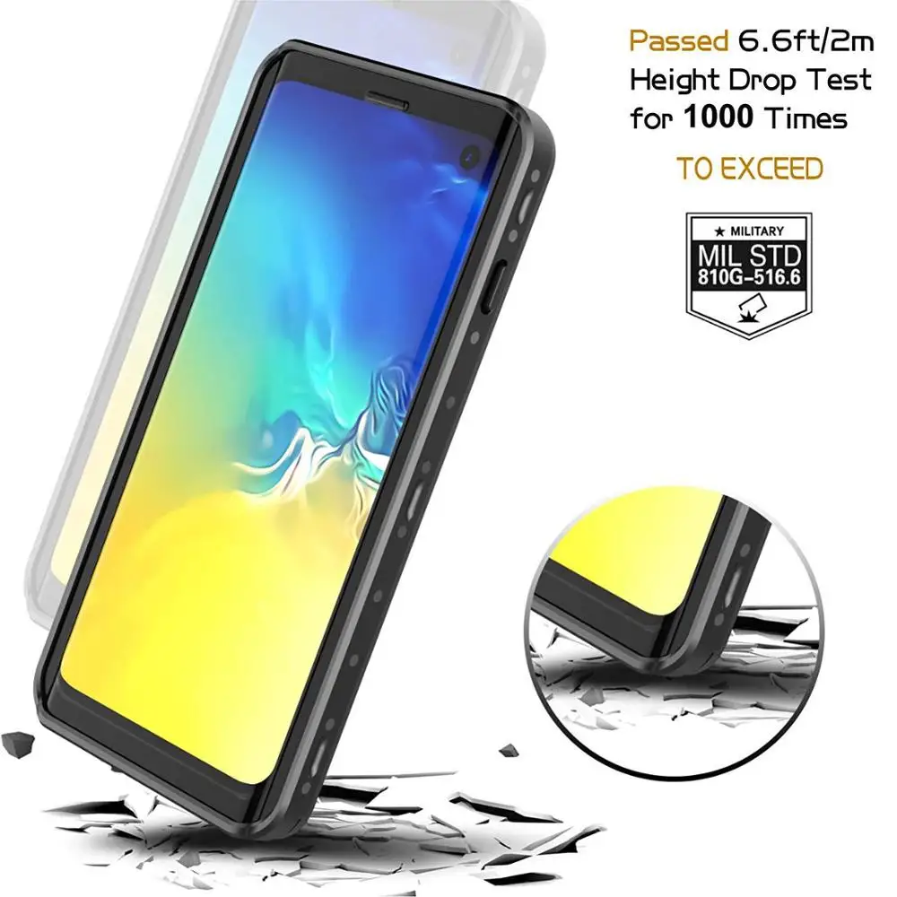 For Samsung S10Plus  S10 5G Waterproof case 360 Protect IP68 Note9 Samsung Galaxy Note 9 Cover for Samsung S9 Etui S10e Coque