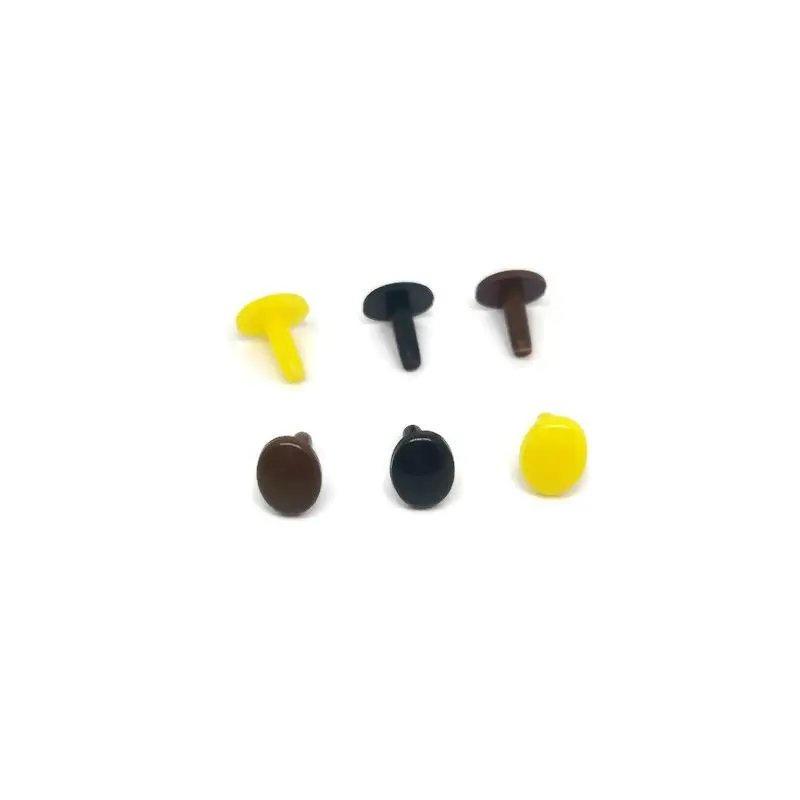 20pcs Yellow/Brown/Black Oval Animal Plastic Dool Eyes Craft Teddy Bear Toy Eye For Amigurumi Doll Crochet Toy Come With Washers