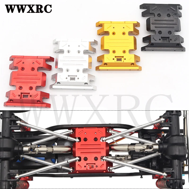 

Metal Gearbox Transmission Bottom Base Mount Middle Skid Plate for 1/12 MN128 MN86 MN86K MN86KS RC Crawler Upgrade Accessories