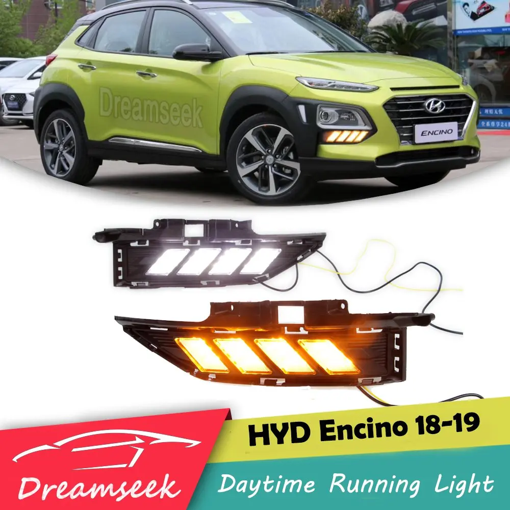 Hysturkona 2018 2019 2020用LED drlランニングライト運転ランプ (ターンシグナル付き)