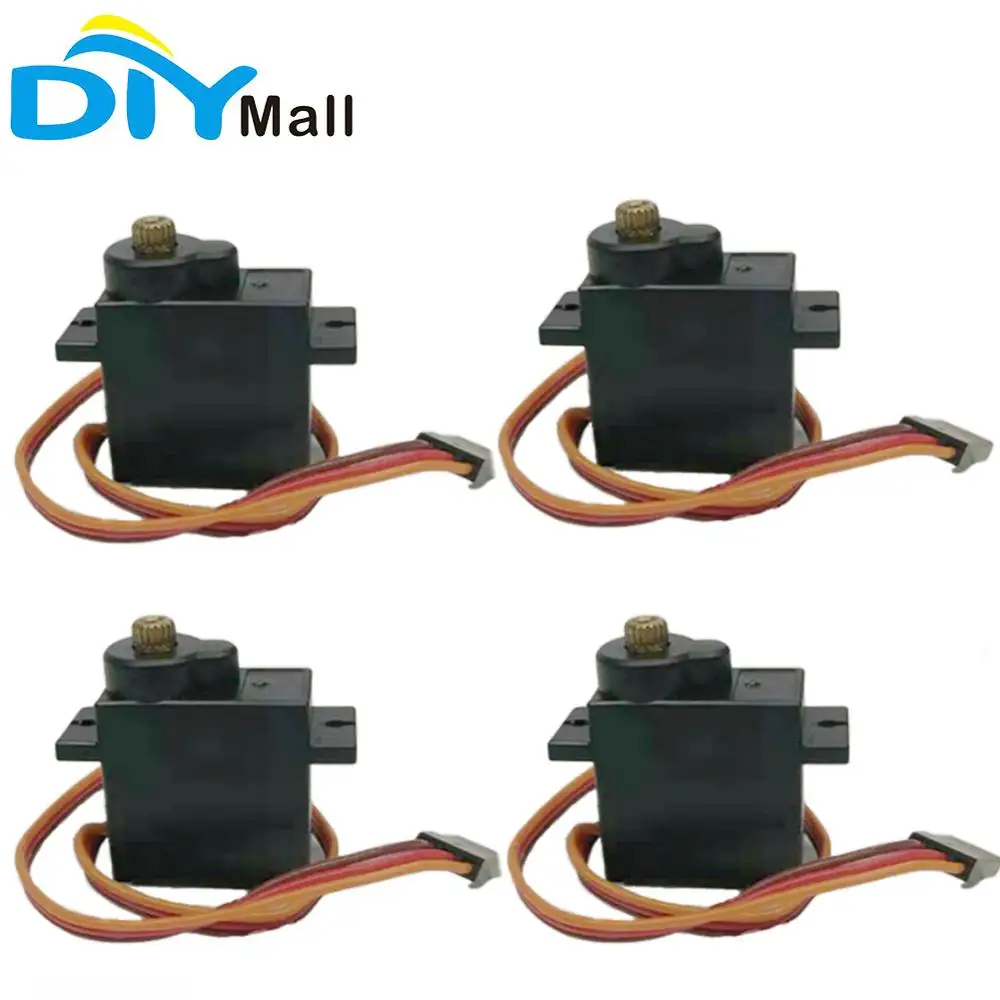 

4Pcs/lot Mini 9G Servo Metal Gear Digital Servo 4.8V～6V with Current Protection