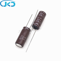 10pcs/lot 63v 220uf NCC KY Series 10*25mm high-frequency low-impedance aluminum electrolytic capacitor 220uf 63v NIPPON