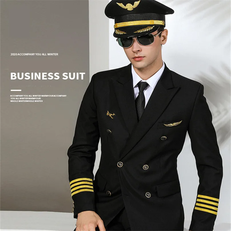 Aviation Captain Clothes Air Hostess Male Security Chief Executive Professional Suit Fashion Army Uniforms For Officers