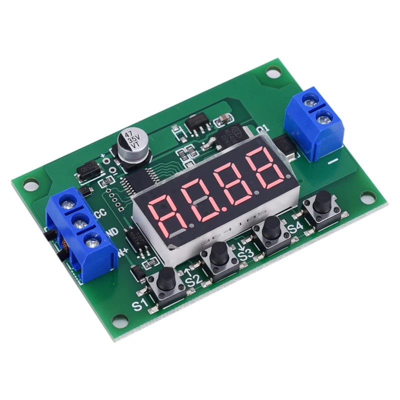 DC 5-30V  MOS tube on and off  LED Display Automation Cycle Delay Timer Control Off Switch Delay Time Relay 5V6V 9V 12V 24V