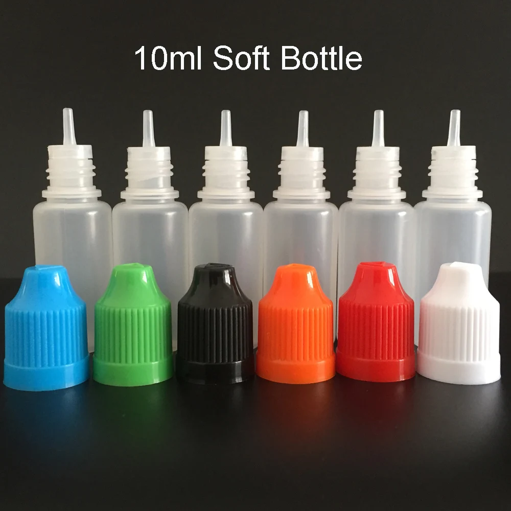 50pcs 5ml 10ml 15ml 20ml 30ml 50ml 60ml 100ml 120ml PE Plastic Dropper Bottle With Childproof Cap For E Liquid Nail Gel+Funnel