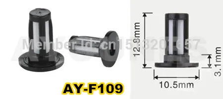 100pieces Top quality fuel injector micro filter 10.5x3.1 x12.8mm used for honda civic 1.6L 1996-2000 (AY-F109)