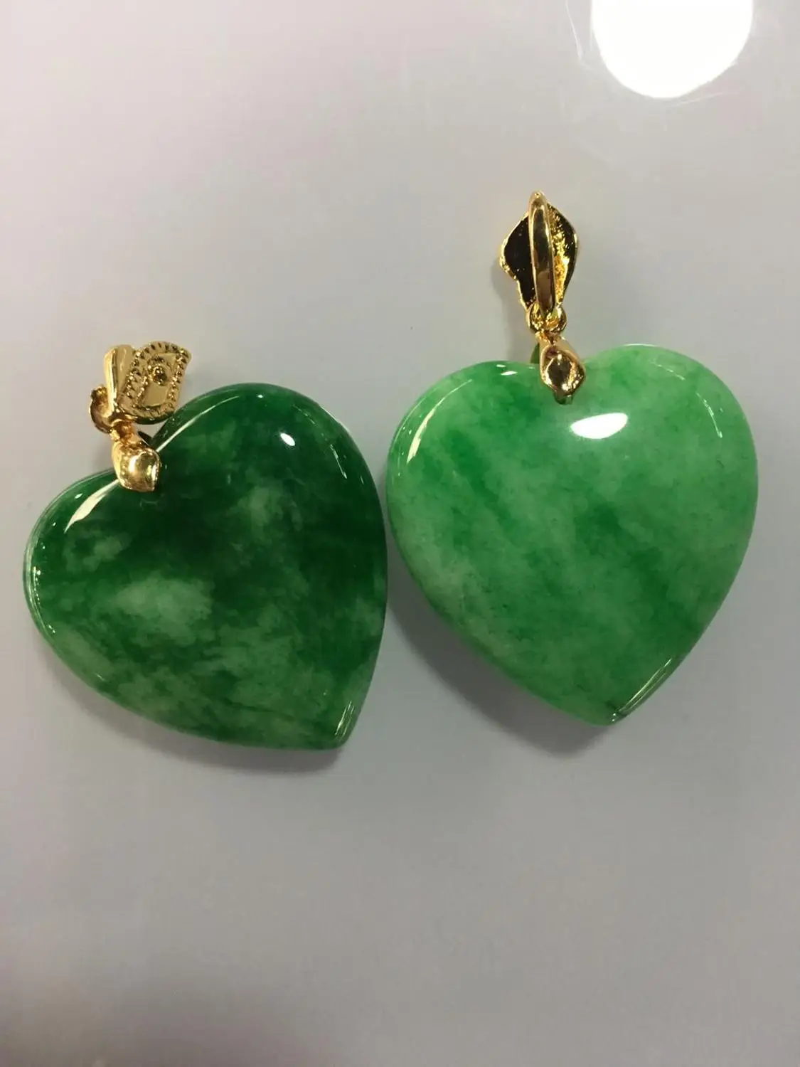 100% Natural green jade pendant necklace with 925 sterling silver heart jade necklace women pendants silver 925 jewelry necklace