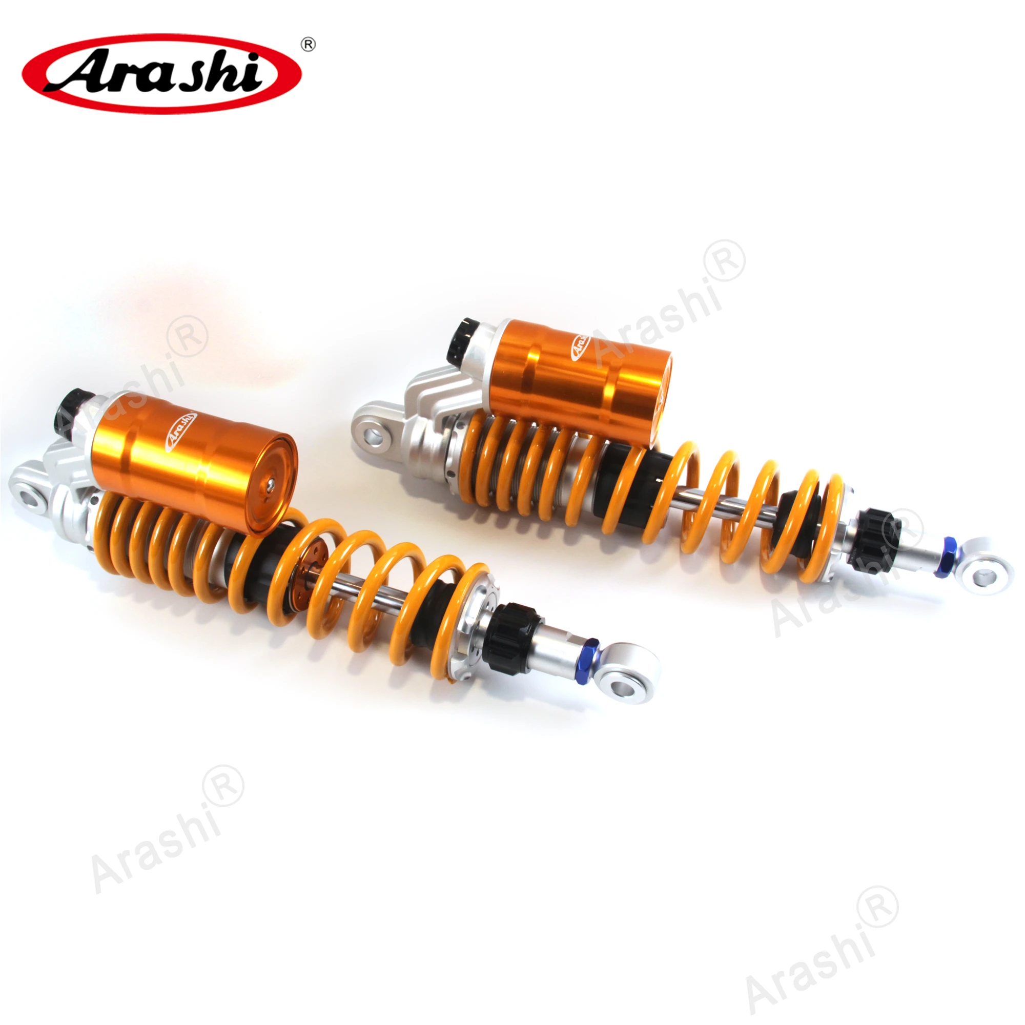 Arashi For YAMAHA XJR1300 1997 - 2010 Twin Rear Shocks Absorber Street Vintage Bikes Nitrogen Air Shock Suspension 360mm 14‘’