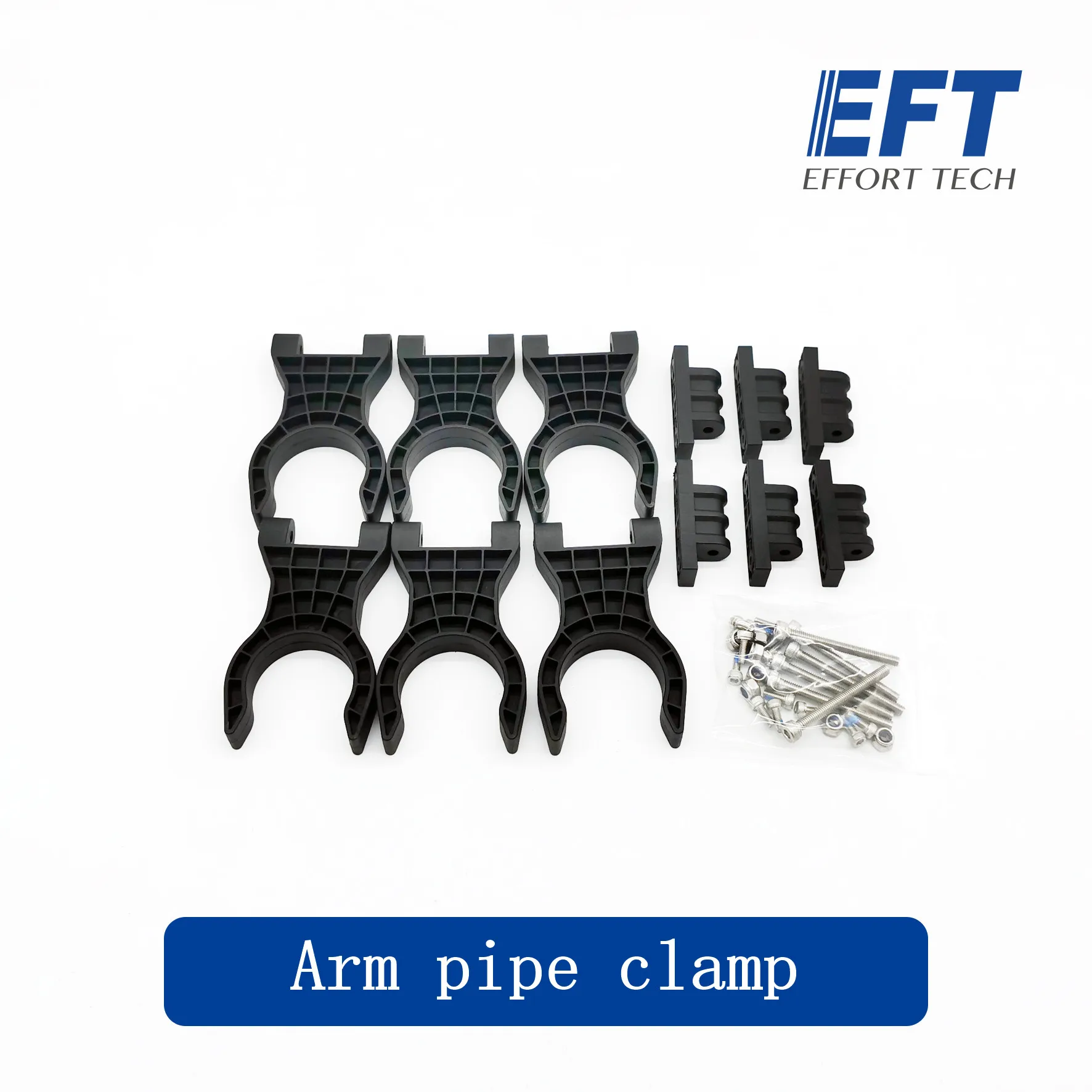 

6pcs EFT plant protection drone accessories arm pipe clamp 30mm 35mm 40mm for EFT E416P E616P E610P E410P E610S E616S Frame