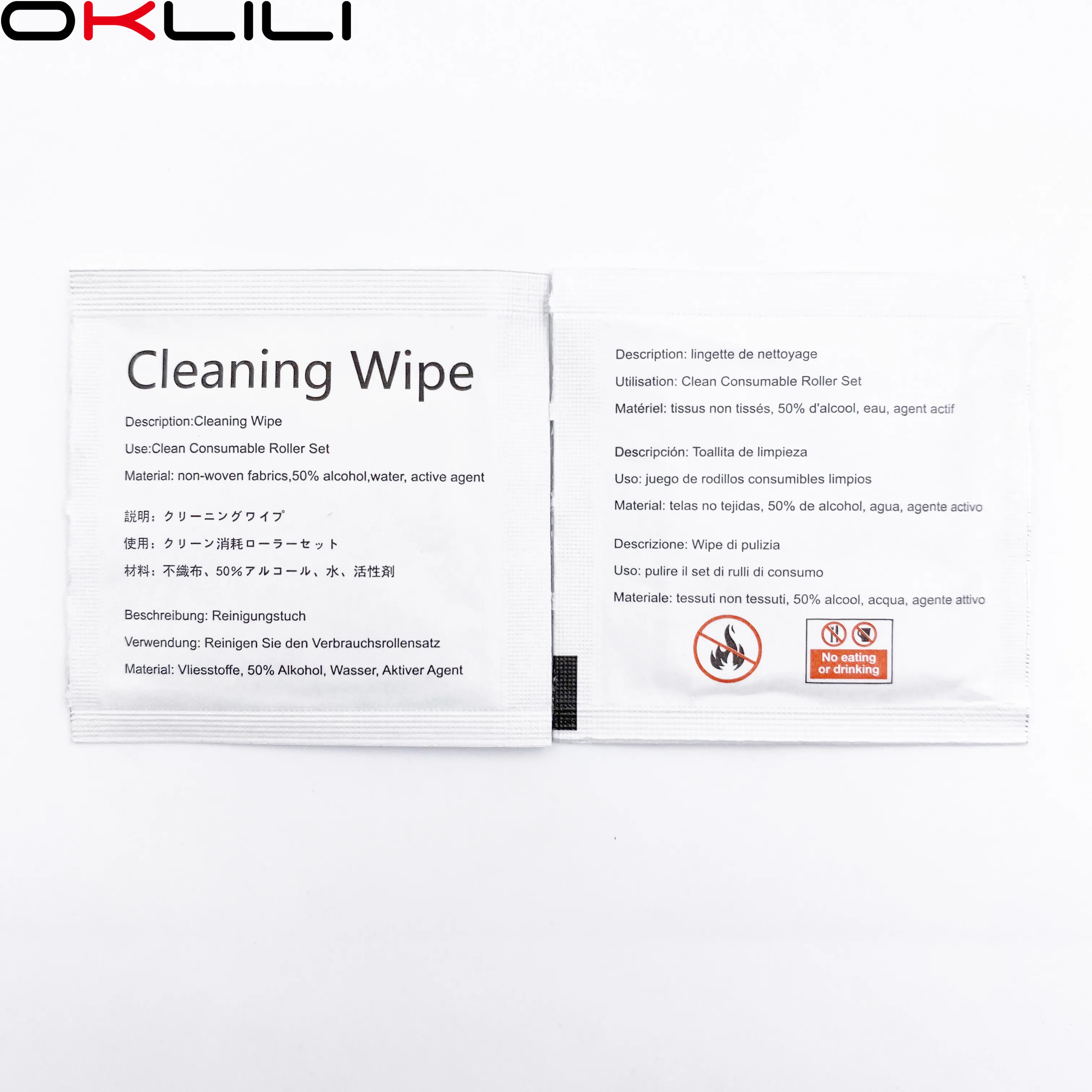 10PC PA03950-0419 FI-C100CW Moist Pre-Moist Moistened Cleaning Wipe Wipes 6x6cm Cleaning Supplies for Fujitsu Scanner Consumable