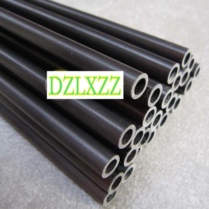 10pcs 600mm black glass fiber tube 3mm - 25mm Fiberglass tube glass steel tube hollow fiberglass rod