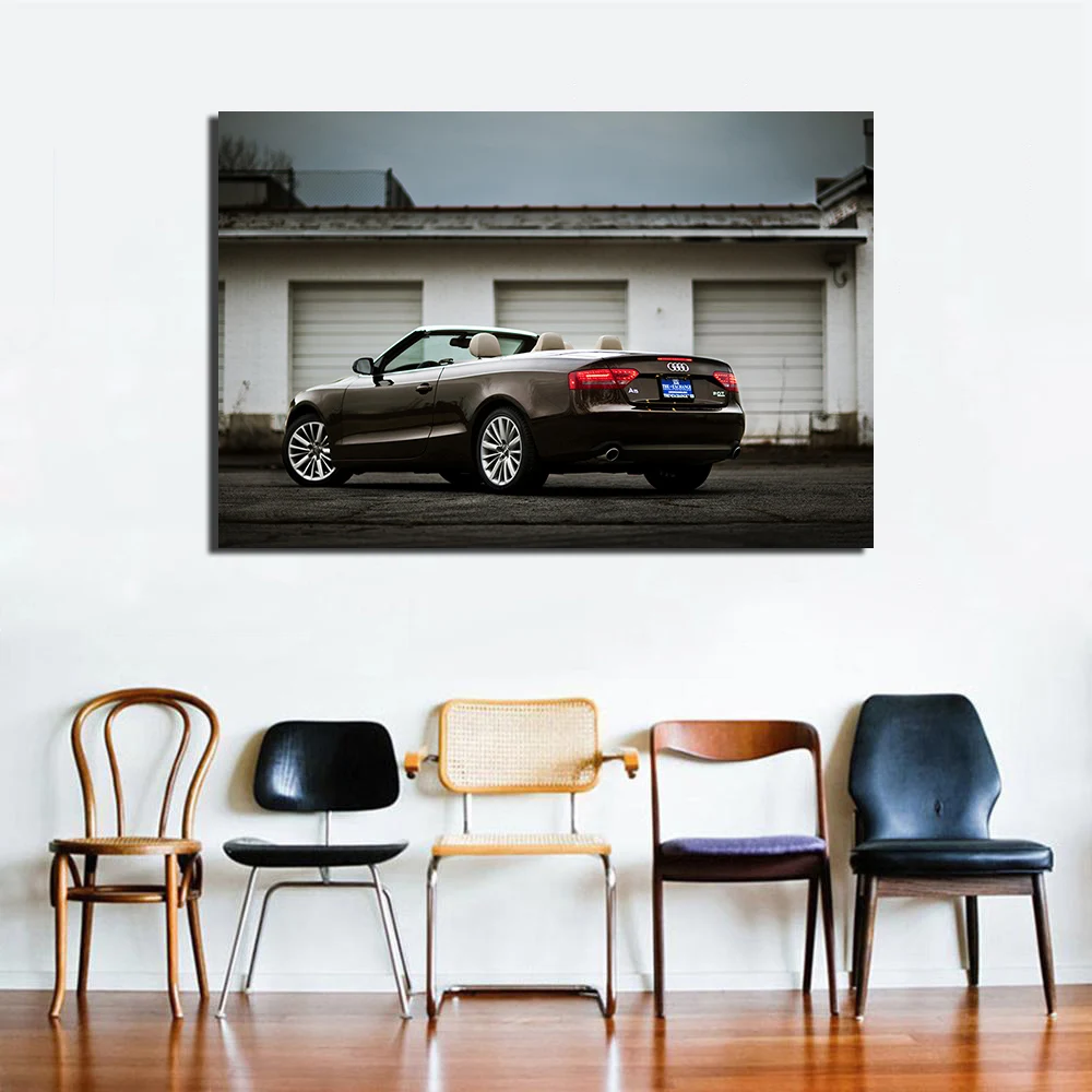 Audi A5 Cabriolet Supercar Posters Wall Art Canvas Prints Decorative Paintings for Home Decor