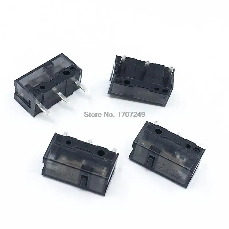 10Pcs - 100Pcs Kailh GM 8.0 Mouse Micro Switch Gold Contactor 80 Million Click Life 3Pin Black Dot Used On Computer Mice Button