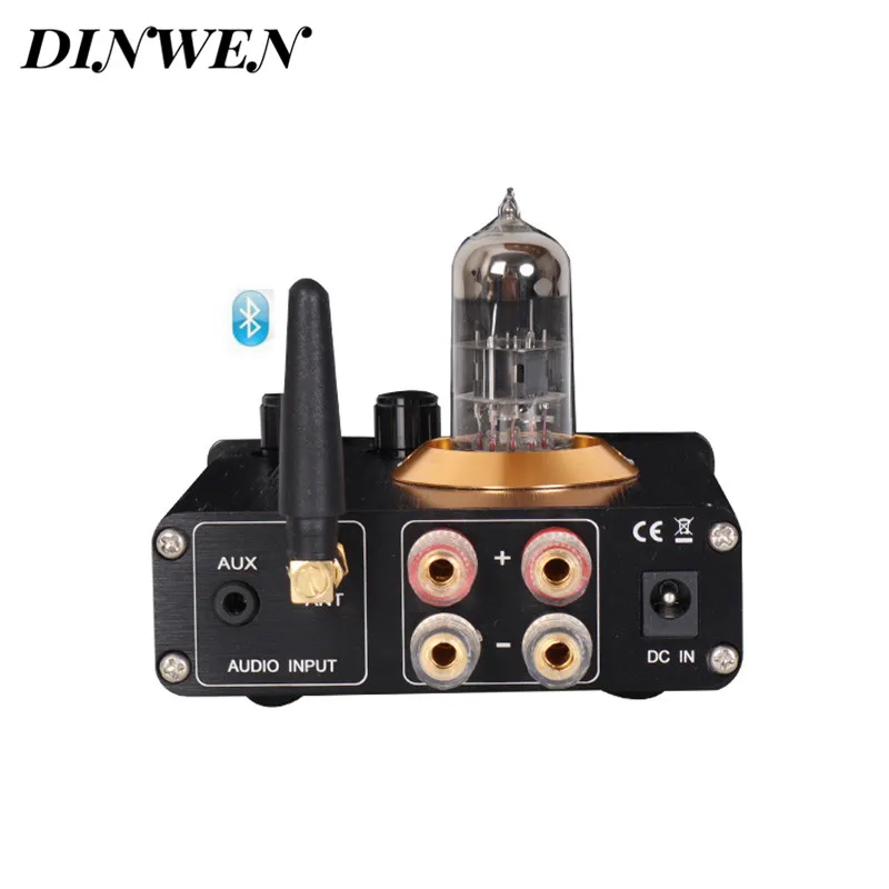 

PJ.MIAOLAI A8 Mini HiFi Bluetooth 5.0 6N3 Vacuum Tube Amplifier 3.5mm AUX Input Binding Posts Output