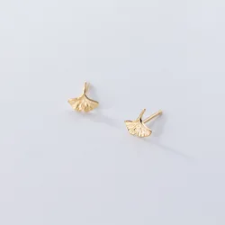 La Monada Stud Earrings For Women Silver 925 Minimalist Ginkgo Leaf Fine Women Earrings In Jewelry Stud Earrings 925 Silver Gold