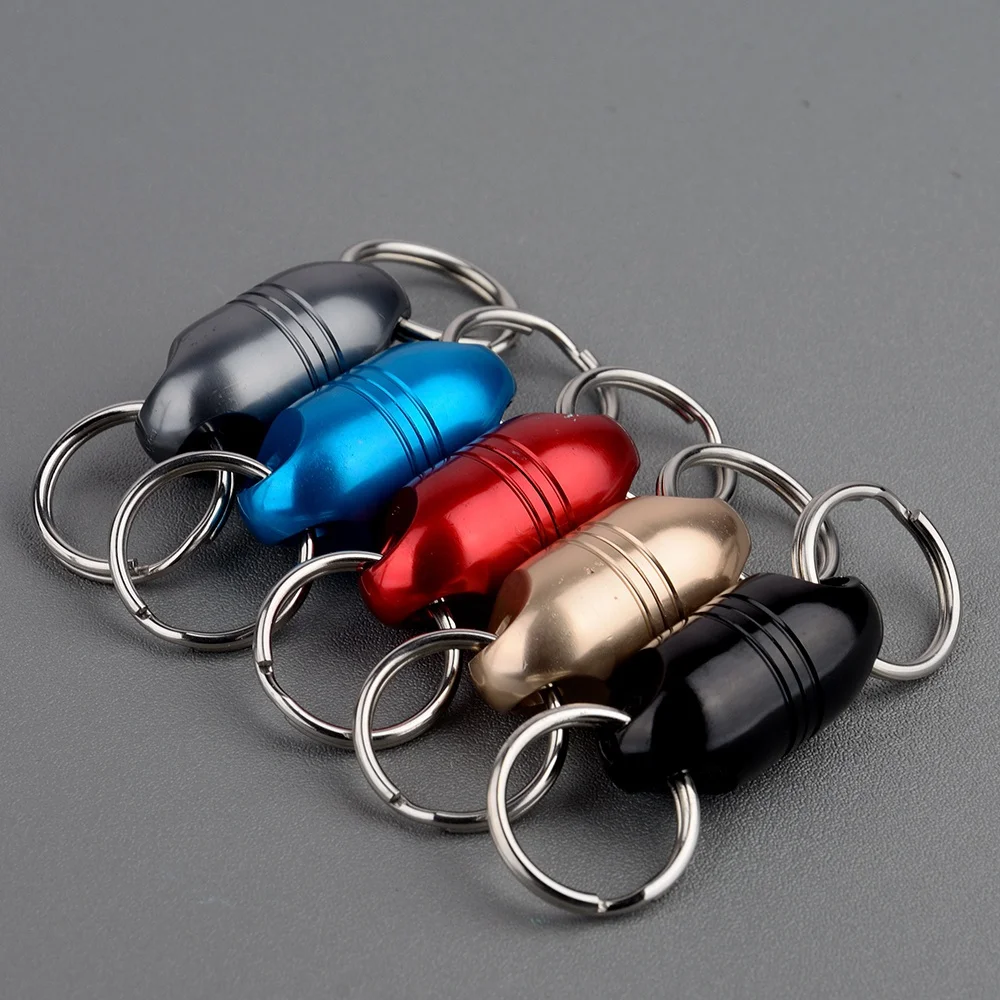 1PC 3.6Kg Magnet Pull-force Magnetic Powerful Keychain Detachable Key Chain with Rope and Buckle Which has 5Colors to Choose for