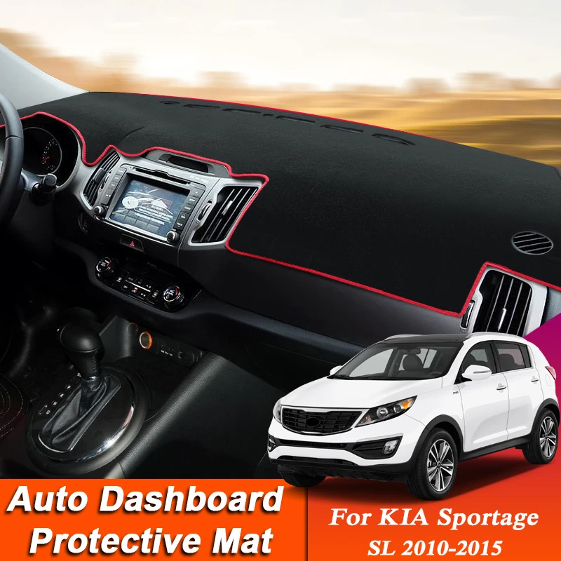 

Car Styling For KIA Sportage SL 2010-2015 LHD&RHD Dashboard Mat Protective Interior Anti-Pad Shade Cushion Auto Accessory