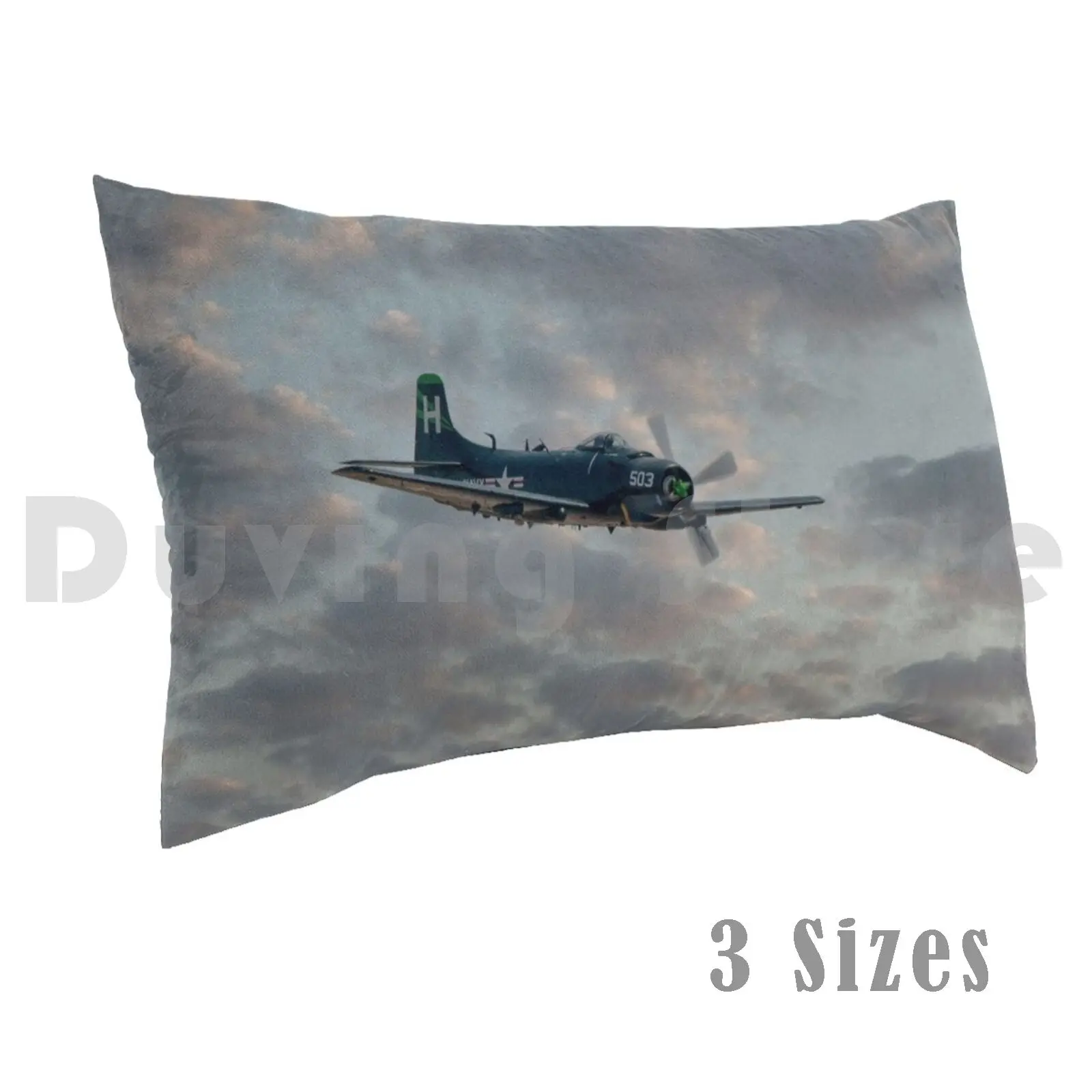 Douglas A-1 Skyraider Pillow Case DIY 50*70 Skyraider Douglas A1 Usn United States Navy Plane Airplane Airplane