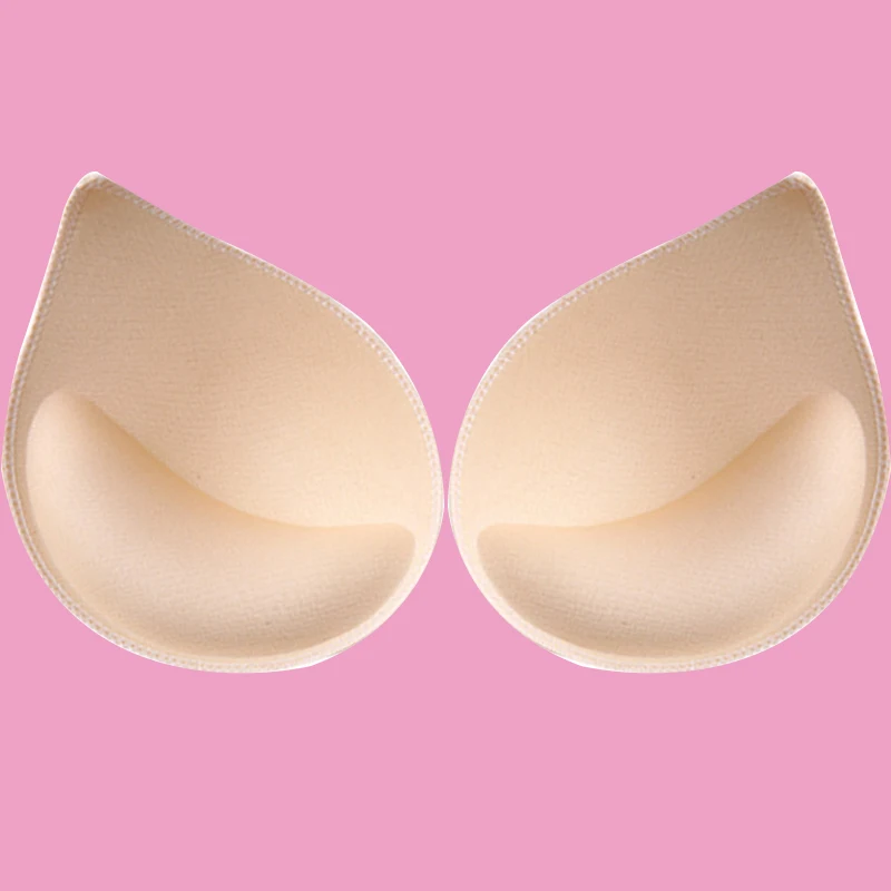 3/2/1Pair Black White Skin Sponge Swimsuit Breast Push Up Bra Padding Chest Enhancers Bra Foam Insert Chest Cup Bra Accessories