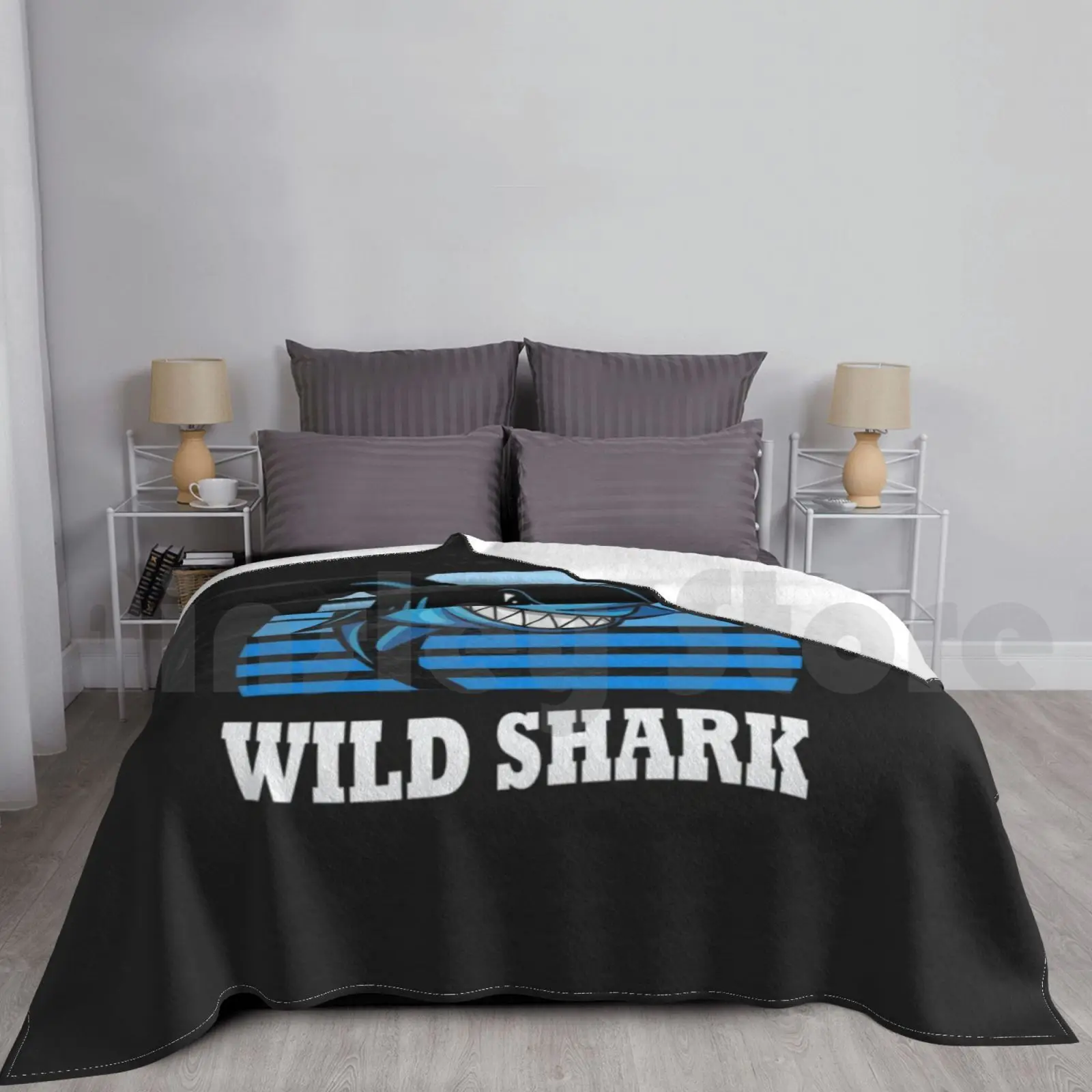Shark Warbird Wild Shark Blanket Fashion Custom Shark Wild Shark Shark Warbird Home Shark Tank Hooded